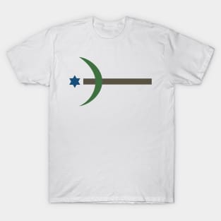 Combination of the three monotheistic religions symbols T-Shirt